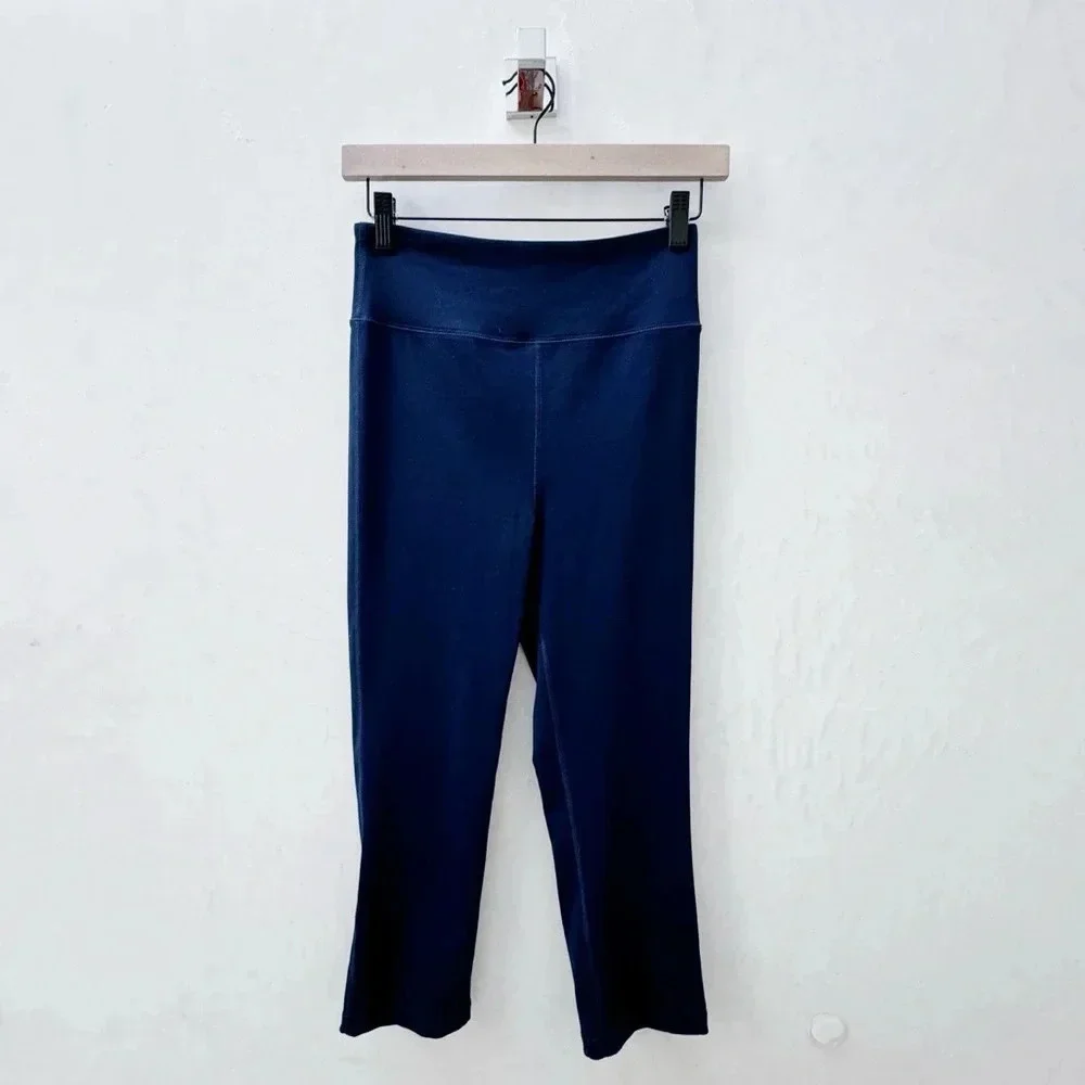 J. Crew Weekend High-Rise 7/8 Legging with Signature Flex Navy Blue Small - Picture 4 of 10